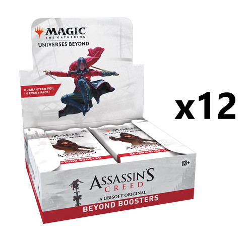 SEALED CASE! 12x Beyond Booster Box Assassin's Creed MTG ACR MTG