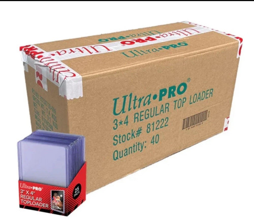 SEALED CASE 40x 81222 Ultra Pro 3"x4" Regular Toploader 25 Pack (1000)