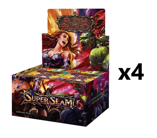 SEALED CASE! 4x Flesh and Blood: Super Slam Booster Box