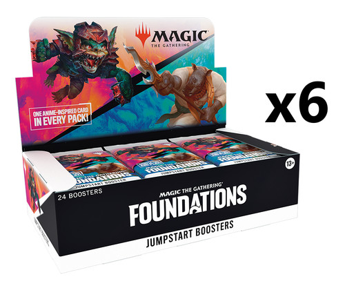 SEALED CASE! 6x Jumpstart Booster Box Foundations FDN MTG