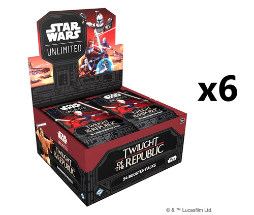 SEALED CASE! 6x Star Wars: Unlimited - Twilight of the Republic Booster Box