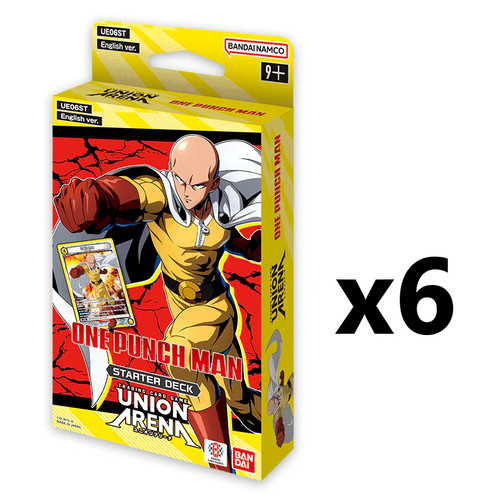 SEALED DISPLAY 6x Union Arena: One Punch Man Starter Deck