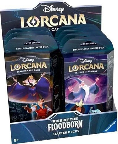 SEALED DISPLAY CASE! 8x Starter Decks Rise of the Floodborn Disney Lorcana TCG