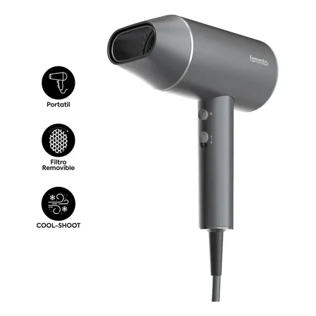 Secador de Pelo 2100W Compacto con Aire Fr&iacute;o Filtro Removible Femmto Ventus