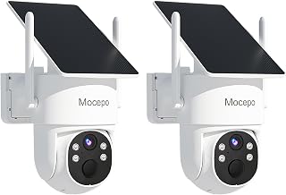 Security Cameras Wireless Outdoor, 4MP Solar-Powered Home Security Cameras