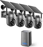 SEHMUA Security Cameras Wireless Outdoor Kit, No Monthly Fee, Local Storage