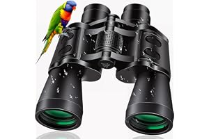 Sfeoot 20x50 High Powered Binoculars for Adults, Clear Durable Binoculars for Bird Watching Sightseeing Wildlife Watching Travel Hunting Football Games Stargazing with Carrying Case & Strap