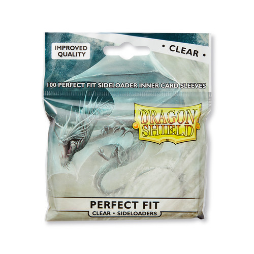 Sideloader Perfect Fit Clear 100 ct Dragon Shield Sleeves Standard