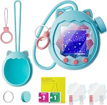 Silicone Protective Case for Tamag0tchi Paradise Electronic Pet | Precise cut-outs for all ports. Soft, washable silicone resists scratches&drops. Ultra-light with anti-loss lanyard & keyring