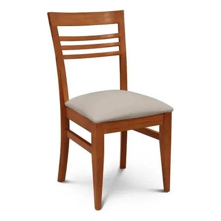 Silla Comedor Espacity Murano Inka Respaldo Curvo 1 Set. Estructura de la silla Cedro Asiento Beige