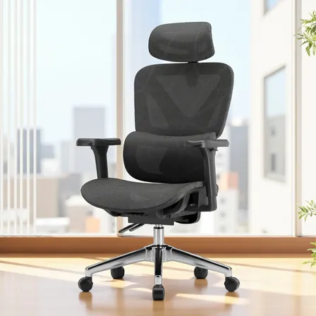 Silla Oficina Ergonomica Pc Reclinable Dyvan E07 150kg Negro Mesh