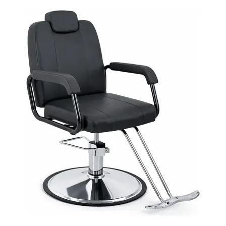 Sillon Barbero, Barberia, Silla Peluqueria Il Barbiere Citta Negro Reclinable Redonda