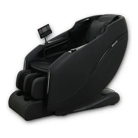 Sill&oacute;n Masajeador Wolke Rodillos Gravedad Zero Calor L-trac Negro
