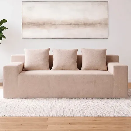 Sill&oacute;n Sof&aacute; Rieti By Gadnic 3 Cuerpos 220cm Alta Densidad Espuma Comprimido