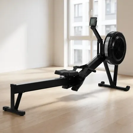 Simulador Remo Aire Plegable Profesional Gym 10 Niveles Negro