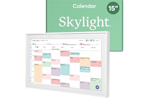 Skylight Calendar: 15-inch Wall Planner Digital Calendar & Chore Chart, Smart Touchscreen Interactive Display for Family Schedules &ndash; Wall Mount Included, Great for Organizing Your 2026 Calendar