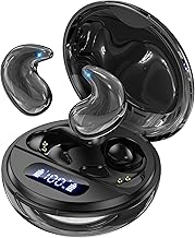Sleep Earbuds for Side Sleepers, 3g Ultra-Light Invisible Bluetooth Sleeping Headphones with 24dB Noise Blocking, No Lights or Alerts, AI White Noise Earbuds for All Night Sleep