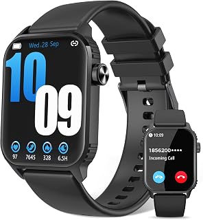 Smart Watch for Men, 120+ Sports Modes Smartwatch with 1.83" HD Touchsreen, Sleep Monitor, IP67 Waterproof, Bluetooth Call & Music Control Fitness Watch for iPhone/Android (Light Black)