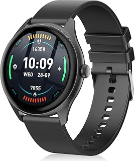 Smart Watch for Men, 1.39" HD Touchscreen Smartwatch with 120 Sports Modes, AI Voice Assistant, Heart Rate/Sleep Monitor, Bluetooth Call & Music Control Fitness Watch for iPhone/Android (Black)