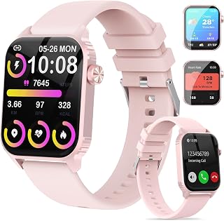Smart Watch for Women, 120+ Sports Modes Smartwatch with 1.83" HD, Alexa Built-in, Heart Rate, Sleep Monitor, IP67 Waterproof, Bluetooth Call & Music Control Fitness Watch for iPhone/Android Pink