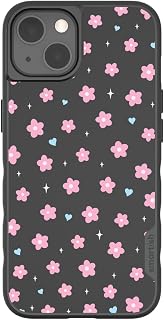 Smartish&reg; iPhone 13 MagSafe Case - Gripmunk Magnetic Slim Case [Lightweight + Protective] Thin Grip Cover with Microfiber Lining - Cute Floral Flower Gift for Apple iPhone 13 - Bloom Baby Bloom