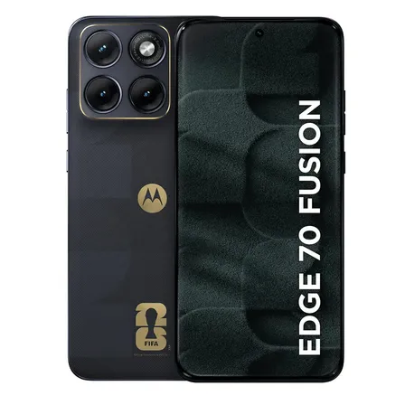 Smartphone Motorola Edge 70 Fusion 5g, 256 Gb, 24 Gb (8 Gb Ram + 16 Gb Ram Boost), C&aacute;mara De 50 Mp, Pantalla Extreme Amoled 1,5 K, Grafito. Azul Marino