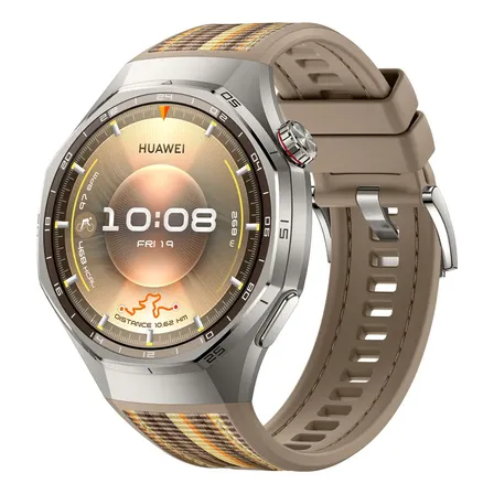 Smartwatch Huawei Watch Gt 6 Pro De 46 Mm Con Gps Y Nfc En Color Marr&oacute;n Marr&oacute;n Claro Titanio
