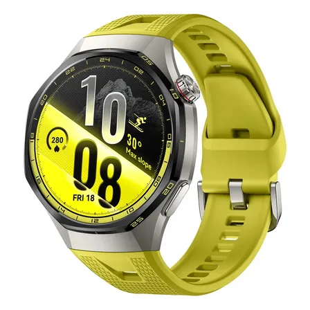 Smartwatch HUAWEI WATCH GT 7 Pro Reloj Inteligente con GPS, 3000 Nits, ECG, Monitoreo VFC, Monitoreo de Salud Card&iacute;aca, Modos Esqu&iacute; y Ciclismo, golf, Hasta 21 d&iacute;as de Autonom&iacute;a, Android iOS, Amarillo