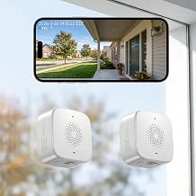 SOIADV Window Camera Wireless 2Pack, No-Drill Install,2.4GHz & 5GHz WiFi Indoor Cameras for Home Security, AI Human Detection, 6s Pre-Roll, 2K Color Night Vision, Battery Powered