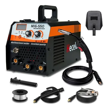 Soldadora Inverter 270a 3 En 1 Kit De Inversoras Mma+mig+tig Negro