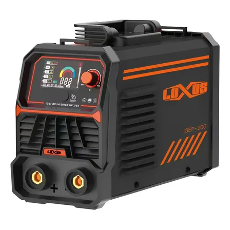 Soldadora Inverter Luxus Igbt 200 Amp Display Digital + Mascara Fotosensible + Escuadras magneticas