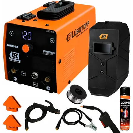 Soldadora Inverter Mig Alambre Flux Lusqtoff + Antiadherente