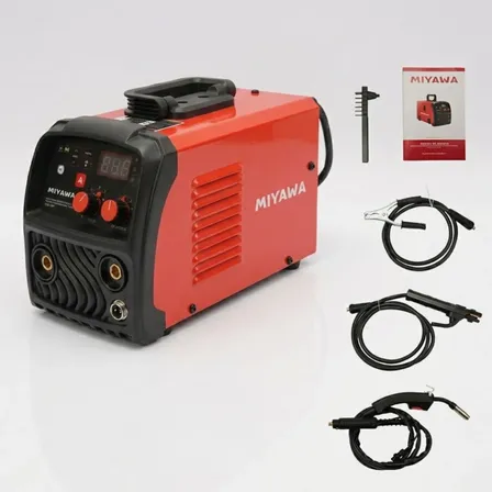 Soldadora Inverter Mig Flux Mma Combinada Sin Gas 120a Rojo