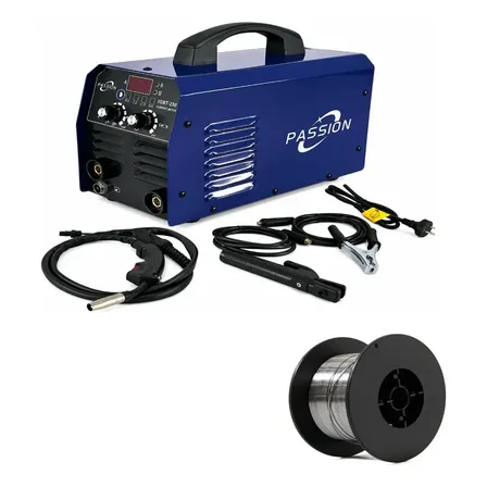 Soldadora Mma Mig Flux 120amp Rollo De Alambre Flux 450gr