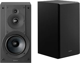 Sony CS Speakers, SS-CS5M2 3-Way 3-Driver Hi-res Bookshelf Speakers (Pair), Black