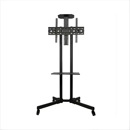 Soporte De Pie Tv Fan Pro Led Lcd 32 A 70 Con Ruedas Estante Negro