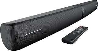 Sound Bar for Smart TV, 90W TV Sound Bar with Bluetooth, ARC, Optical & AUX Connection, 3 EQ Modes, Soundbar for TV, PC and Projectors