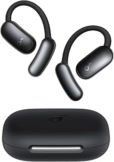 Soundcore AeroFit 2 by Anker Open Ear Earbuds, AI Assistant Earbuds | AI Assistant, Real-Time Translation, 4 Adjustable Positions, 42H Playtime, Rich Bass, Hi-Res, IP55, AI Clear Calls