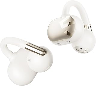 SoundPEATS Clip1 - Ultra Comfort Open Ear Clip-On Earbuds - Beige | 40H Hi-Res Sound with LDAC & Dolby Secure Fit for Running Gym Workouts, Fast Charging, IPX5 Waterproof, Bluetooth 5.4