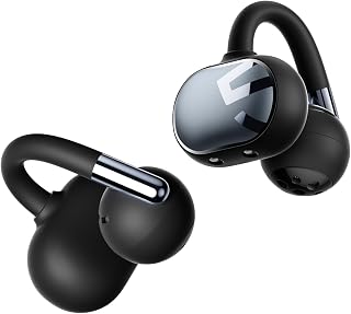 SoundPEATS Clip1 Ultra Comfort Open Ear Clip-On Earbuds, Secure Fit for Running Gym Workouts, 40H Hi-Res Sound with LDAC & Dolby, Fast Charging, IPX5 Waterproof, Bluetooth 5.4