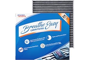 Spearhead Odor Defense Breathe Easy AC & Heater Cabin Filter | Fits Select 2016-2025 Toyota, Lexus, Subaru, 2016-2023 CX-9 Like OEM | Up to 25% Longer Lasting w/Activated Carbon (BE-157)
