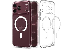 Spigen for iPhone 18 Pro Case, for iPhone 17 Pro Case, Clear White | Ultra Hybrid MagFit, Anti-Yellowing Resin, Air Cushion Tech, Military-Grade Drop Protection, Compatible with MagSafe