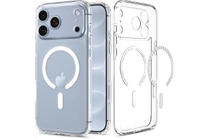 Spigen Ultra Hybrid MagFit for iPhone 17/18 Pro Max Case, Clear White | Anti-Yellowing Resin, Air Cushion Tech, Military-Grade Drop Protection, Raised Camera Protection, Compatible with MagSafe