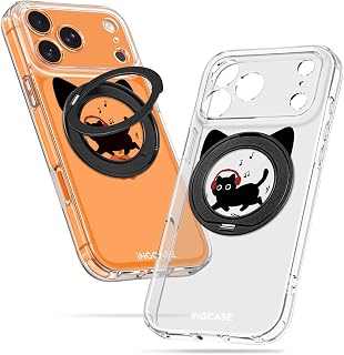 Stand Case for iPhone 18 Pro Max/17 Pro Max, Cat Music