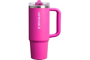 STANLEY Quencher ProTour Flip Straw Tumbler with Leakproof Lid 30 oz | Built-in Straw and Handle | Cup Holder Compatible for Travel | insulated Stainless Steel Cup | BPA-Free | Violet Blossom