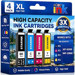 Starink Remanufactured Ink Replacement for Epson 222 222XL Ink Cartridges