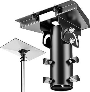 Starlink Gen 3 Mount, Starlink Pole Mount, 360&deg; Starlink Gen 3 Pipe Adapter with Multi-Angle Adjustment, Fits 1.2&ndash;2.2in Diameter Pipes, Suitable for Home Gardens and Outdoor use.