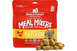 Stella & Chewy's Freeze-Dried Raw Chicken Meal Mixers- Dog Food Topper and Mixer - Made with 95% Cage-Free Chicken, Organs & Bone - Perfect for Picky Eaters - Grain-Free - 3.5oz