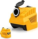 Step Down Converter Compatible for Dewalt 20V/60V, 20V to 12V 20A 240W Adapter, Cigarette Lighter Socket with 27W PD3.0 QC3.0 USB Fast Car Charger for Tire Inflator, Car Vacuum（N0 Battery）