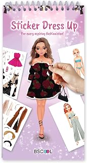 Sticker Book Paper Dolls for Girls Fashion Design Activity